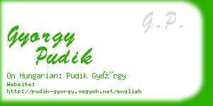 gyorgy pudik business card